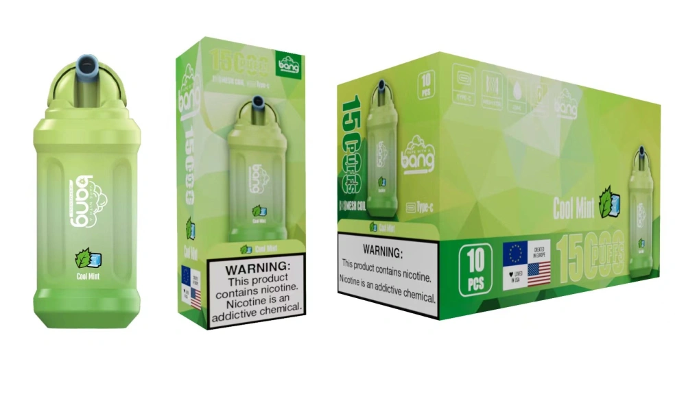Bang 15000 Puffs Vape Disposable E Cigarettes Puff 15k 0% 2% 3% 5% 23ml Prefilled Pod Mesh Coil 650mah Rechargeable Battery Vaper Pen