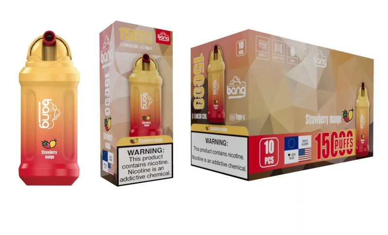 Bang 15000 Puffs Vape Disposable E Cigarettes Puff 15k 0% 2% 3% 5% 23ml Prefilled Pod Mesh Coil 650mah Rechargeable Battery Vaper Pen