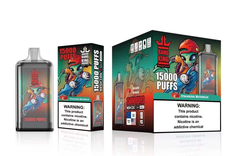 Puff 15k Bang King 15000 Puffs Crystal Disposable Vape E Cigarettes Prefilled Pod