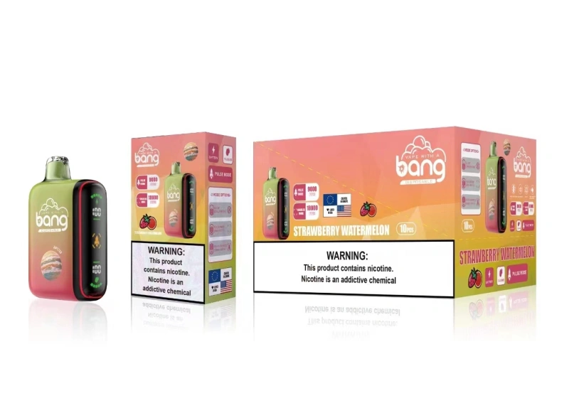 Bang 9000-18000 Puffs Disposable Vape Electronic Cigarettes Puff 9k 18k 28ml Dual Mesh 650mAh Rechargeable Intelligent Power Display Two Modes Pen