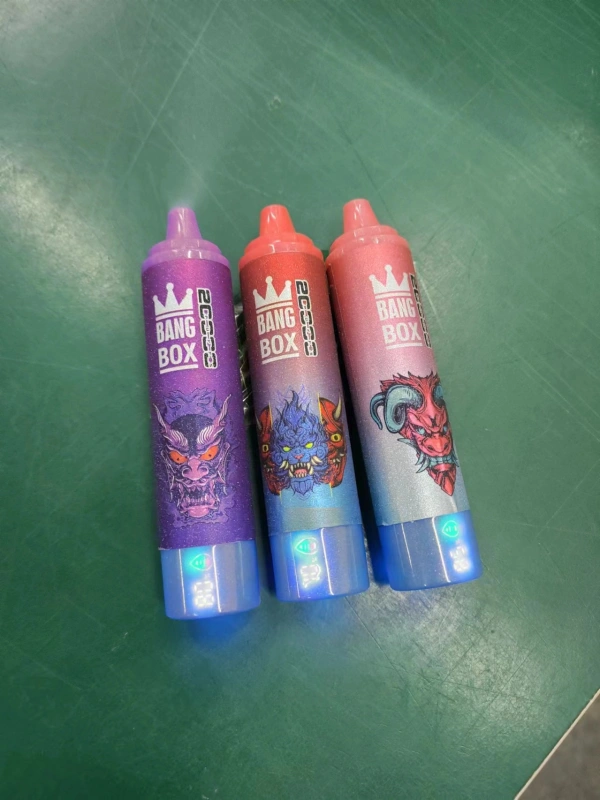 Bang Box 20000 Puffs Disposable Vape E Cigarettes Smart Screen 0% 2% 3% 5% Puff 20k 35ml Prefilled Pod Mesh Coil 850mah Rechargeable Battery Vaper Digital Display Pen