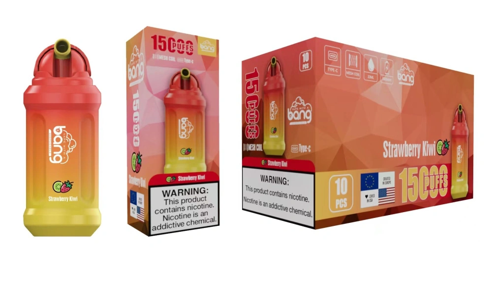 Bang 15000 Puffs Vape Disposable E Cigarettes Puff 15k 0% 2% 3% 5% 23ml Prefilled Pod Mesh Coil 650mah Rechargeable Battery Vaper Pen
