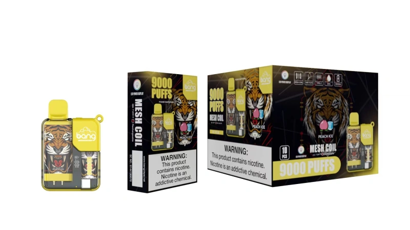 Bang 9000 Puffs Disposable Vape Electronic Cigarettes Puff 9k 0% 2% 3% 5% 16ml Prefilled Pod Mesh Coil 550mah Rechargeable Battery Pen