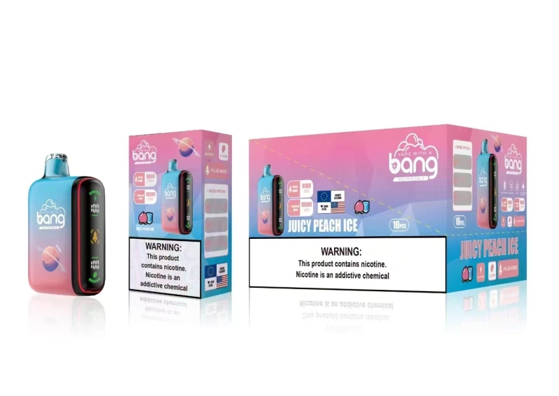 Bang 9000-18000 Puffs Disposable Vape Electronic Cigarettes Puff 9k 18k 28ml Dual Mesh 650mAh Rechargeable Intelligent Power Display Two Modes Pen