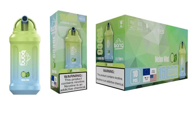 Bang 15000 Puffs Vape Disposable E Cigarettes Puff 15k 0% 2% 3% 5% 23ml Prefilled Pod Mesh Coil 650mah Rechargeable Battery Vaper Pen