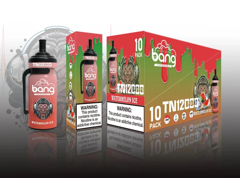 Bang TN 12000 Puffs Disposable Electronic Cigarettes Vape Puff 12k 0% 2% 3% 5% 20ml Prefilled Pod Mesh Coil 600mah Rechargeable Pen