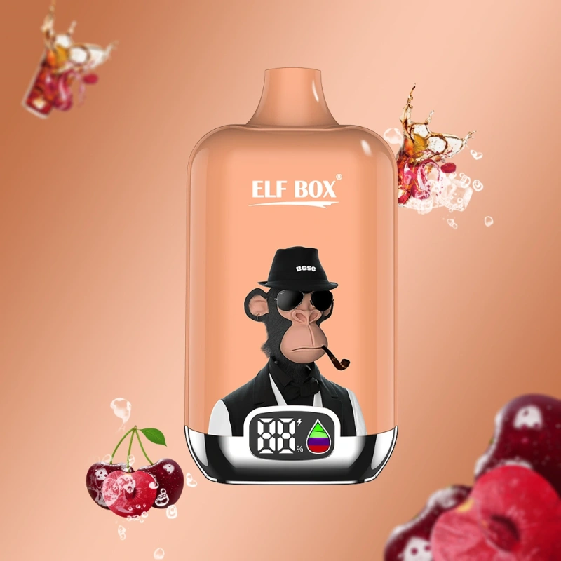 ELF BOX Digital 12000 Puffs Disposable E Cigarettes Vaper 0% 2% 3% 5% 25ml Prefilled Pod 0.8ohm Mesh Coil 500mah Rechargeable Battery Puff 12k Pen