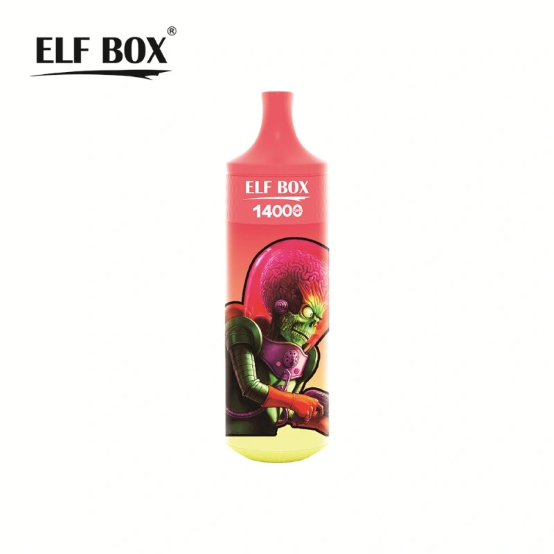 ELF BOX 14000 Puffs Disposable E Cigarettes Vape 0% 2% 3% 5% 25ml Prefilled Pod 1.0ohm Mesh Coil 600mah Rechargeable Battery Puff 14k Pen