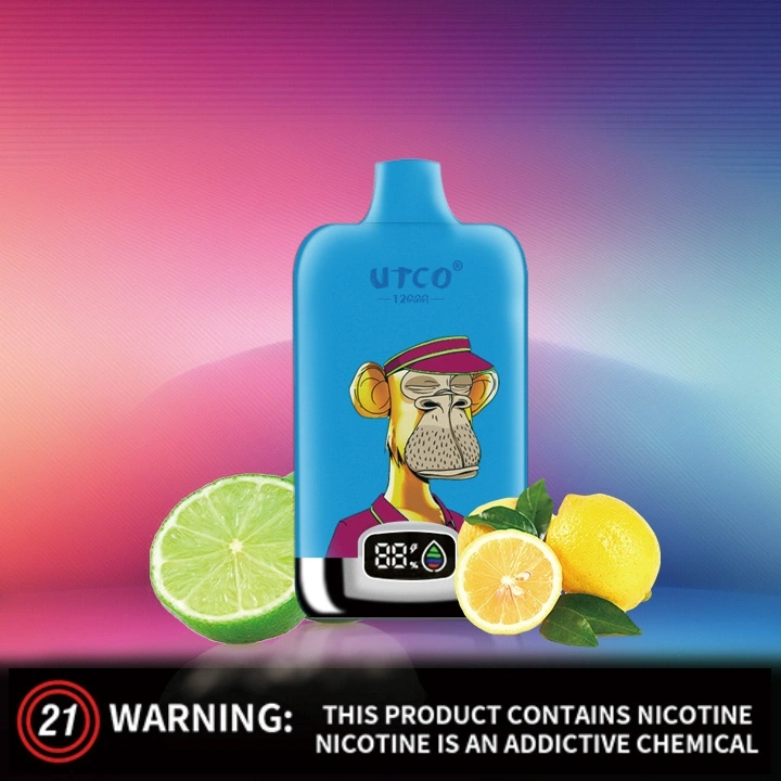 UTCO Tornado Digital Box 12000 Puffs Disposable Vape E Cigarettes Puff 12k 20ml Prefilled Pod 850mah Rechargeable Battery 20 Flavors 0% 2% 3% 5% Pen Minimum Order 100pcs