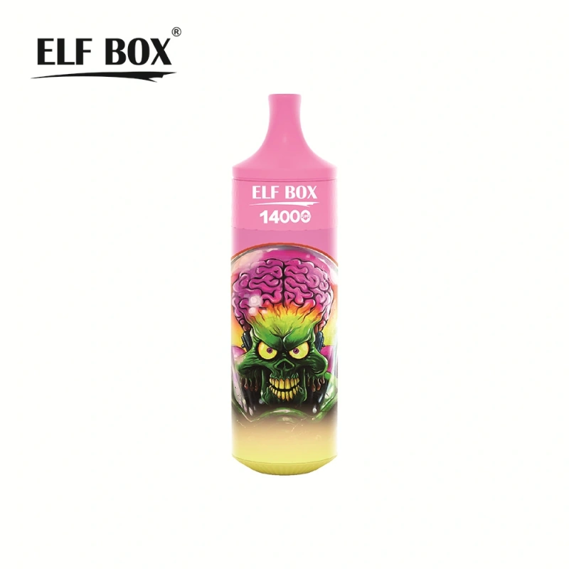 ELF BOX 14000 Puffs Disposable E Cigarettes Vape 0% 2% 3% 5% 25ml Prefilled Pod 1.0ohm Mesh Coil 600mah Rechargeable Battery Puff 14k Pen