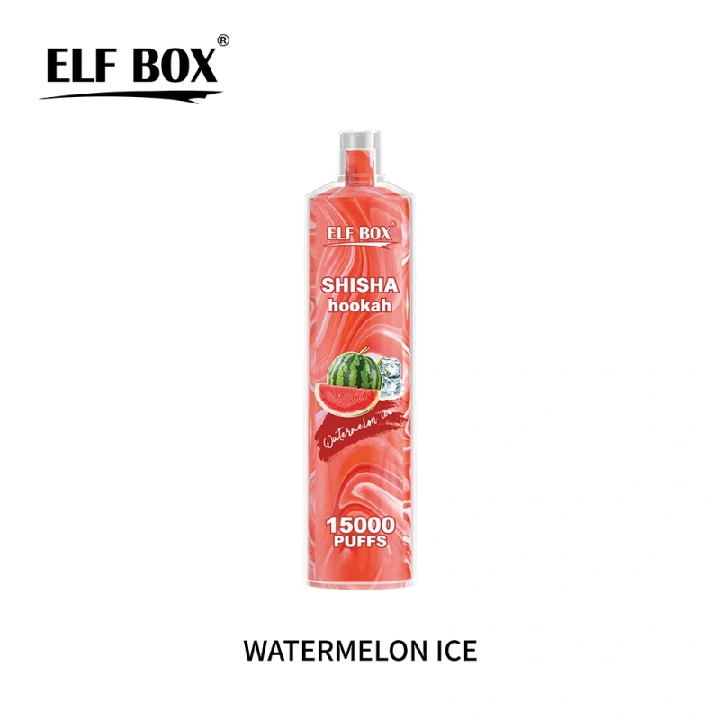 Puff 15k ELF BOX Shisha Hookah 15000 Puffs Vape Disposable E-cigarettes 26ml Prefilled Pod 600mah Rechargeable Pen