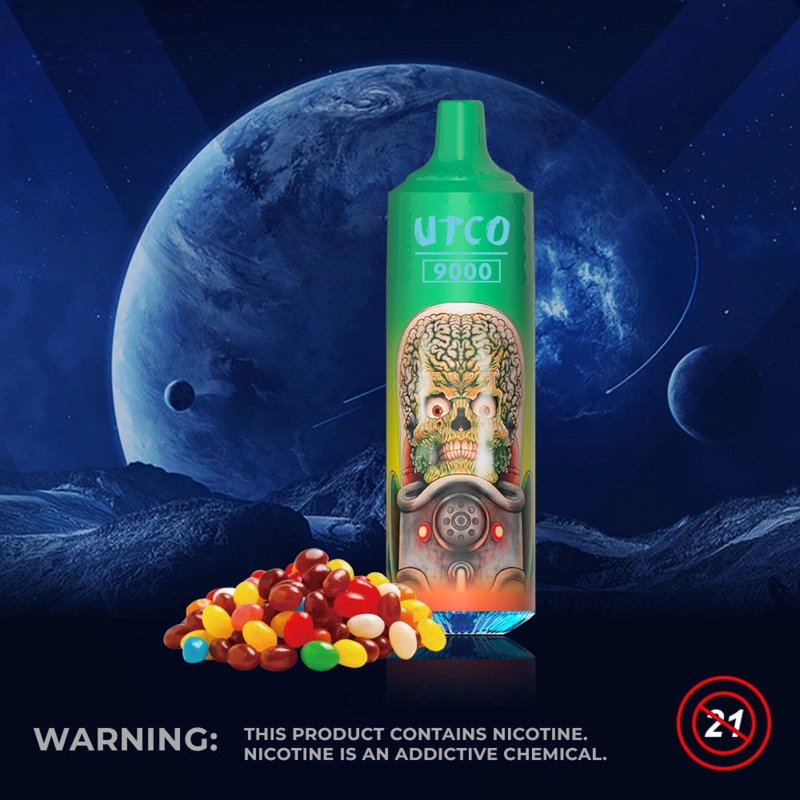 UTCO Tornado 9000 Puffs Disposable Vape Puff 9k Vaper E Cigarettes 0% 2% 3% 5% 18ml Mesh Coil Pod 850mah Rechargeable 22 Flavors Pen