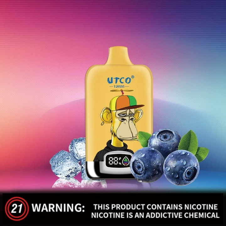 UTCO Tornado Digital Box 12000 Puffs Disposable Vape E Cigarettes Puff 12k 20ml Prefilled Pod 850mah Rechargeable Battery 20 Flavors 0% 2% 3% 5% Pen Minimum Order 100pcs