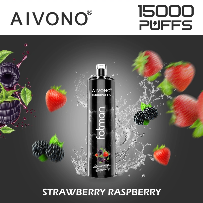 AIVONO Fatman Puff 15k 15000 Puffs Vape Disposable Electronic Cigarettes 0% 2% 3% 5% 20ml Prefilled Pod Mesh Coil 600mah Rechargeable Battery Pen