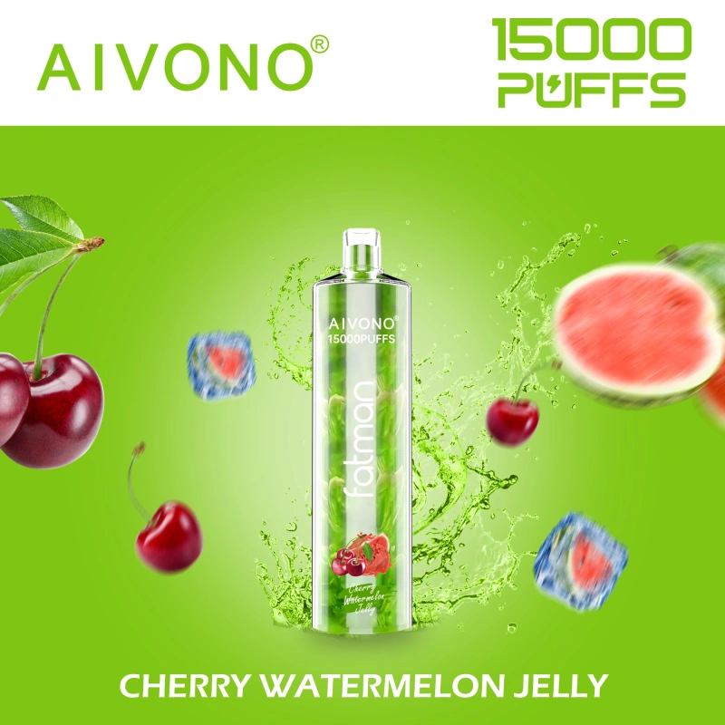 AIVONO Fatman Puff 15k 15000 Puffs Vape Disposable Electronic Cigarettes 0% 2% 3% 5% 20ml Prefilled Pod Mesh Coil 600mah Rechargeable Battery Pen
