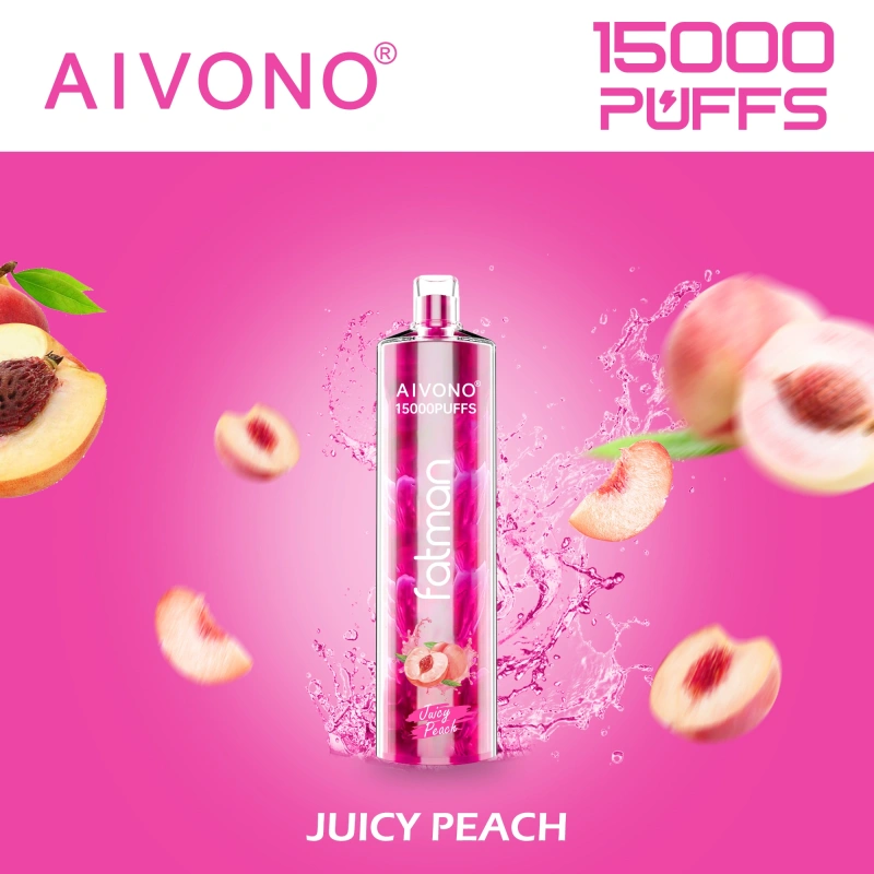 AIVONO Fatman Puff 15k 15000 Puffs Vape Disposable Electronic Cigarettes 0% 2% 3% 5% 20ml Prefilled Pod Mesh Coil 600mah Rechargeable Battery Pen