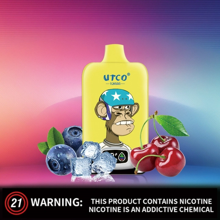 UTCO Tornado Digital Box 12000 Puffs Disposable Vape E Cigarettes Puff 12k 20ml Prefilled Pod 850mah Rechargeable Battery 20 Flavors 0% 2% 3% 5% Pen Minimum Order 100pcs