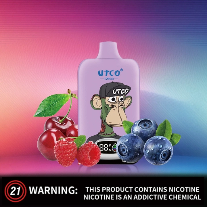 UTCO Tornado Digital Box 12000 Puffs Disposable Vape E Cigarettes Puff 12k 20ml Prefilled Pod 850mah Rechargeable Battery 20 Flavors 0% 2% 3% 5% Pen Minimum Order 100pcs