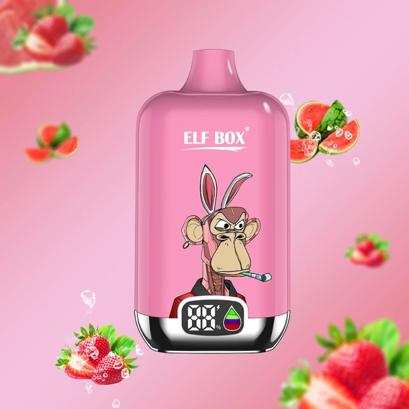 ELF BOX Digital 12000 Puffs Disposable E Cigarettes Vaper 0% 2% 3% 5% 25ml Prefilled Pod 0.8ohm Mesh Coil 500mah Rechargeable Battery Puff 12k Pen
