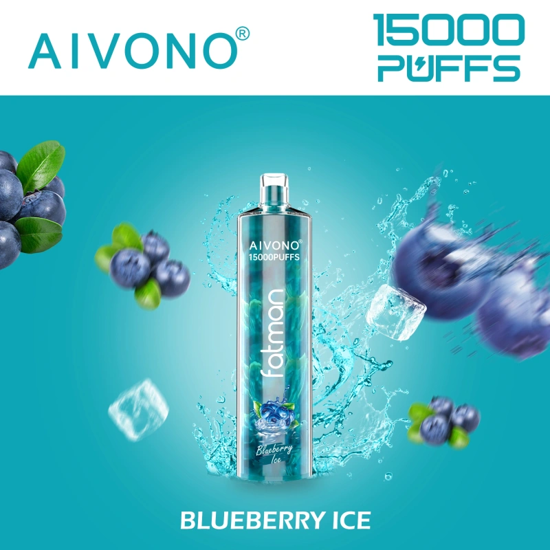 AIVONO Fatman Puff 15k 15000 Puffs Vape Disposable Electronic Cigarettes 0% 2% 3% 5% 20ml Prefilled Pod Mesh Coil 600mah Rechargeable Battery Pen