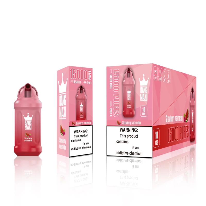 AIVONO Aim Bang Maxi 15000 Puffs Disposable Vape E Cigarettes Puff 15k 0% 2% 3% 5% 23ml Prefilled Pod Mesh Coil 650mah Rechargeable Battery Pen