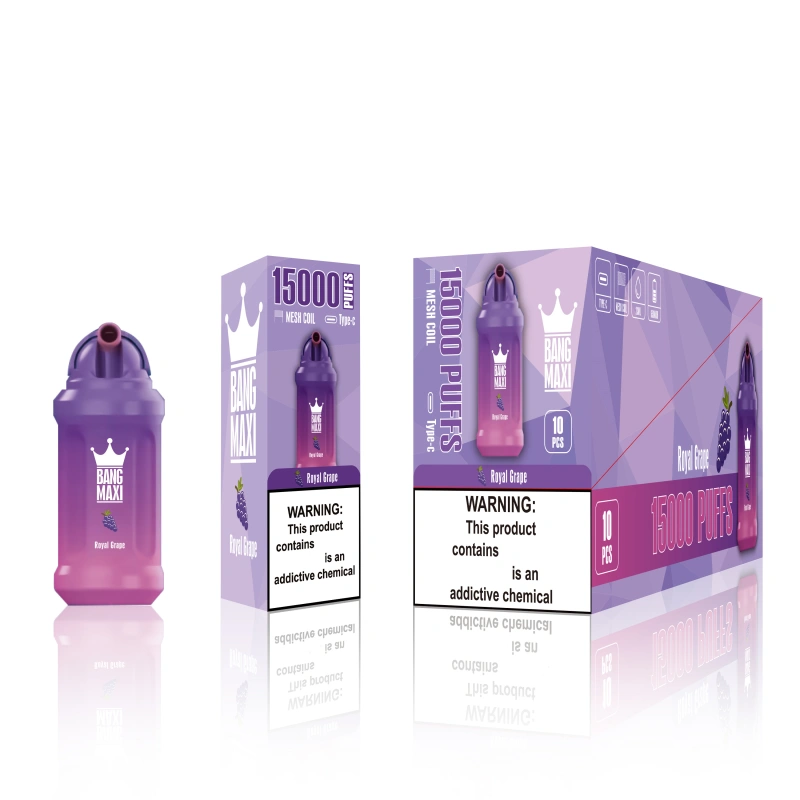 AIVONO Aim Bang Maxi 15000 Puffs Disposable Vape E Cigarettes Puff 15k 0% 2% 3% 5% 23ml Prefilled Pod Mesh Coil 650mah Rechargeable Battery Pen