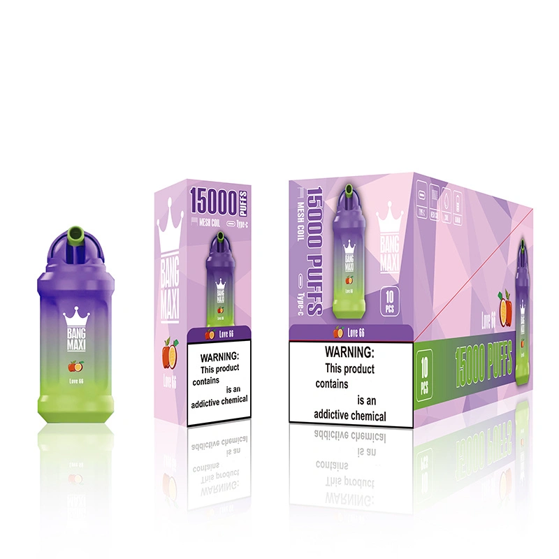 AIVONO Aim Bang Maxi 15000 Puffs Disposable Vape E Cigarettes Puff 15k 0% 2% 3% 5% 23ml Prefilled Pod Mesh Coil 650mah Rechargeable Battery Pen