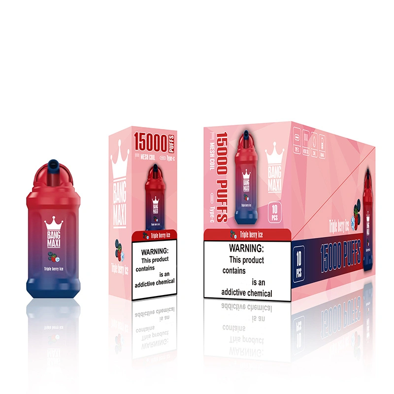 AIVONO Aim Bang Maxi 15000 Puffs Disposable Vape E Cigarettes Puff 15k 0% 2% 3% 5% 23ml Prefilled Pod Mesh Coil 650mah Rechargeable Battery Pen