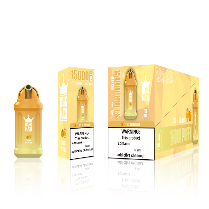 AIVONO Aim Bang Maxi 15000 Puffs Disposable Vape E Cigarettes Puff 15k 0% 2% 3% 5% 23ml Prefilled Pod Mesh Coil 650mah Rechargeable Battery Pen