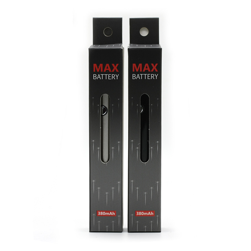 Max Battery Preheat 380mAh Variable Voltage Vape Batteries Pen With Charger For 510 Thread Cartridges