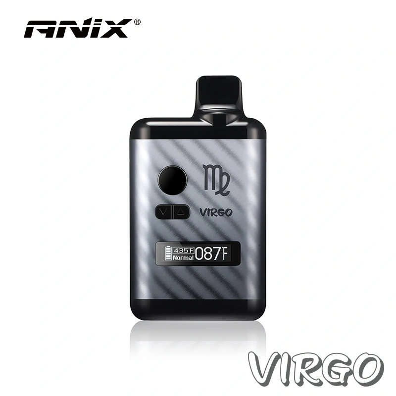 ANIX Virgo Kit Built-in 18400 High discharge Lithium Battery 1300mah Dry Herb Vaporizer LCD Screen 0.91' OLED Sceen E-cigarette Kit Vape Pen