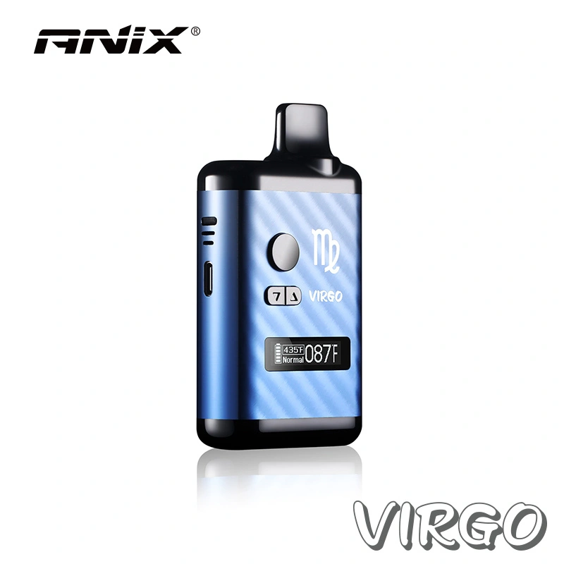 ANIX Virgo Kit Built-in 18400 High discharge Lithium Battery 1300mah Dry Herb Vaporizer LCD Screen 0.91' OLED Sceen E-cigarette Kit Vape Pen