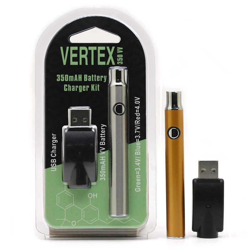 Vertex Law Battery Preheat 350mah Voltage Adjustable 9 Colors Batteries Fit for 510 Thread Tank 3 Packaging In Stock Vaper Pen