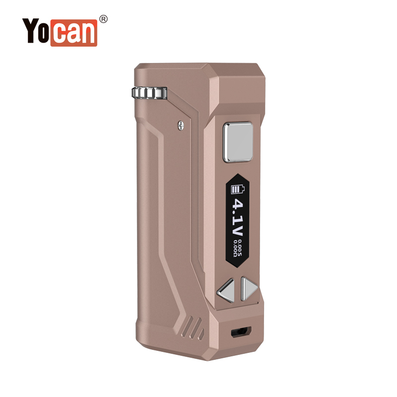 Yocan UNI Pro Box Mod E-cigarette Kits 650mAh Box Mod Variable Voltage Battery With 10 SEC Preheat Function