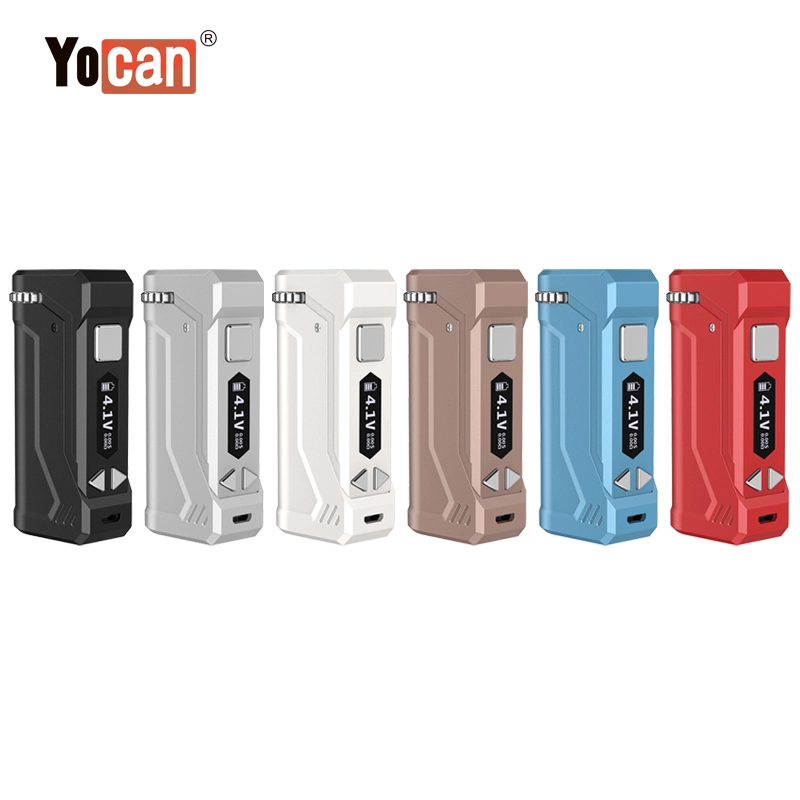 Yocan UNI Pro Box Mod E-cigarette Kits 650mAh Box Mod Variable Voltage Battery With 10 SEC Preheat Function