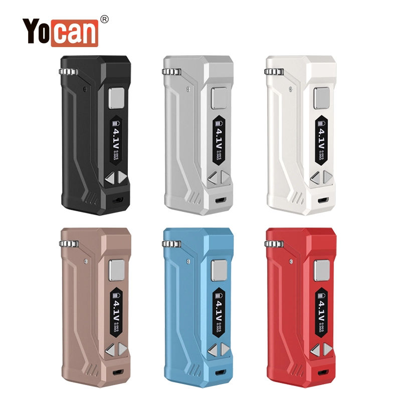 Yocan UNI Pro Box Mod E-cigarette Kits 650mAh Box Mod Variable Voltage Battery With 10 SEC Preheat Function