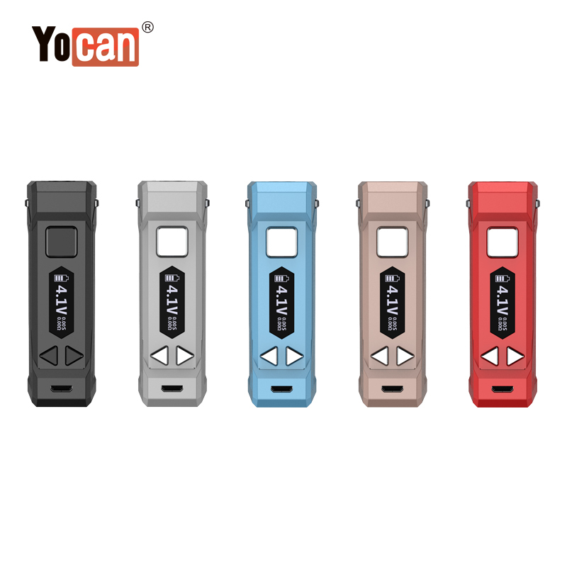 Yocan UNI Pro Box Mod E-cigarette Kits 650mAh Box Mod Variable Voltage Battery With 10 SEC Preheat Function