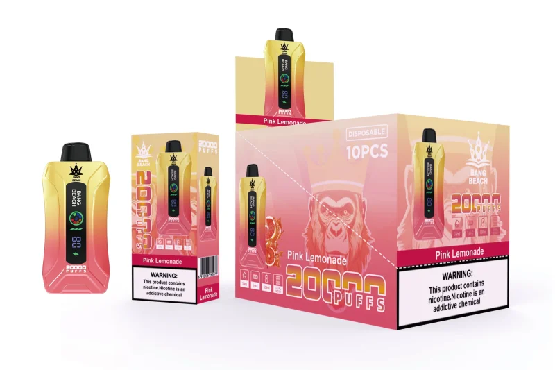 Bang Beach 20000 Puffs Smart Screen Vape Disposable Electronic Cigarettes Puff 20k Prefilled Pod