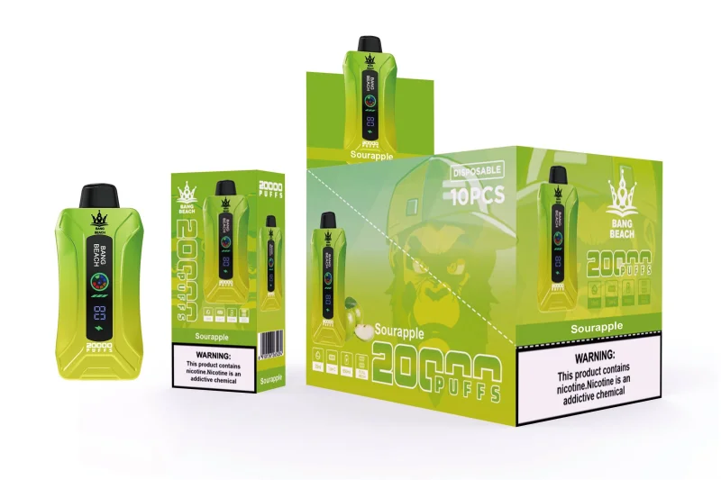 Bang Beach 20000 Puffs Smart Screen Vape Disposable Electronic Cigarettes Puff 20k Prefilled Pod