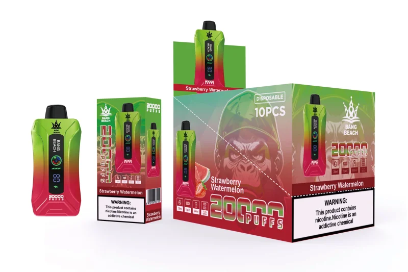 Bang Beach 20000 Puffs Smart Screen Vape Disposable Electronic Cigarettes Puff 20k Prefilled Pod