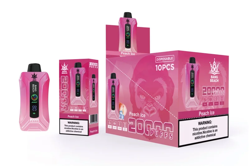 Bang Beach 20000 Puffs Smart Screen Vape Disposable Electronic Cigarettes Puff 20k Prefilled Pod