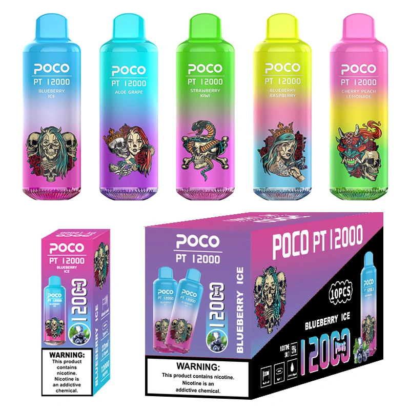 EU Warehouse Poco PT12000 Puffs Electronic Cigarette Disposable Vape Pod Puff 12k Minimum Order 50pcs
