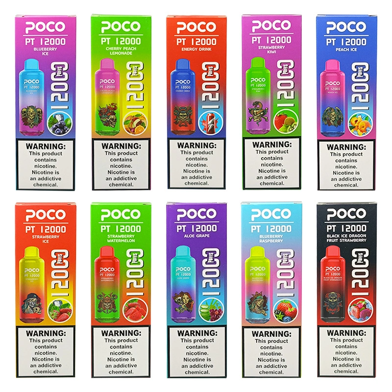 EU Warehouse Poco PT12000 Puffs Electronic Cigarette Disposable Vape Pod Puff 12k Minimum Order 50pcs