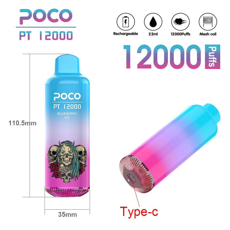 EU Warehouse Poco PT12000 Puffs Electronic Cigarette Disposable Vape Pod Puff 12k Minimum Order 50pcs