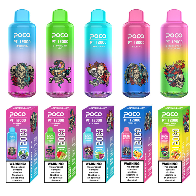 EU Warehouse Poco PT12000 Puffs Electronic Cigarette Disposable Vape Pod Puff 12k Minimum Order 50pcs