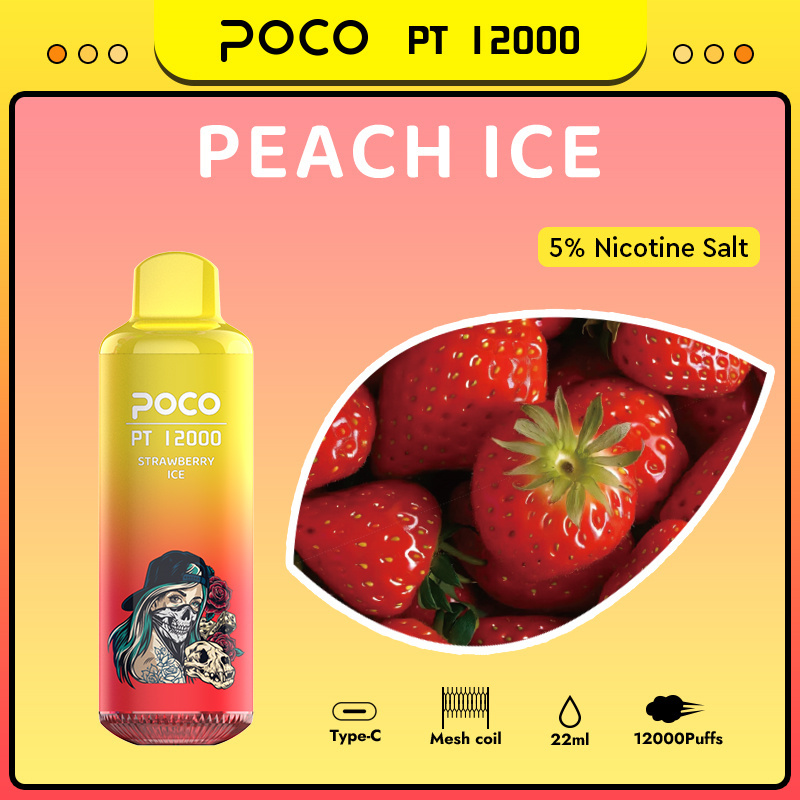 EU Warehouse Poco PT12000 Puffs Electronic Cigarette Disposable Vape Pod Puff 12k Minimum Order 50pcs