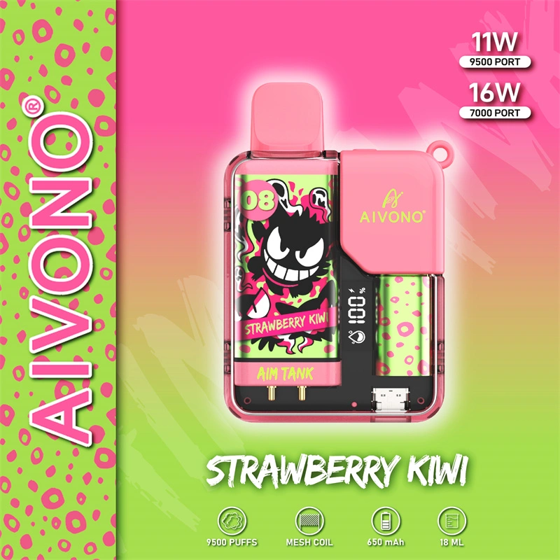 AIVONO Aim Tank 9500 Puffs Vape Disposable Electronic Cigarettes Puff 9.5k Pod LED Display