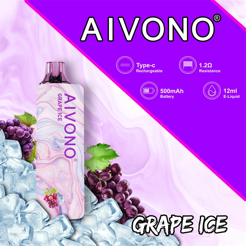 Aivono Aim Gun 7000 Puffs Vape Disposable Wholesale Electronic Cigarettes Puff 7k 0% 2% 3% 5% 12ml Pod 1.2ΩMesh Coil 500mah Rechargeable Battery Pen