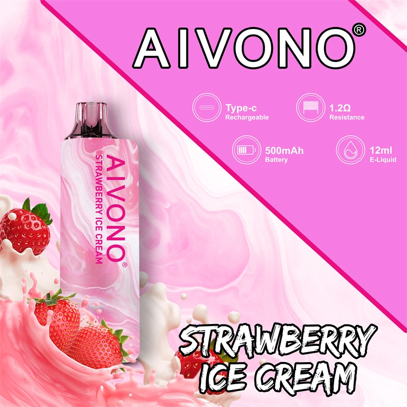 Aivono Aim Gun 7000 Puffs Vape Disposable Wholesale Electronic Cigarettes Puff 7k 0% 2% 3% 5% 12ml Pod 1.2ΩMesh Coil 500mah Rechargeable Battery Pen