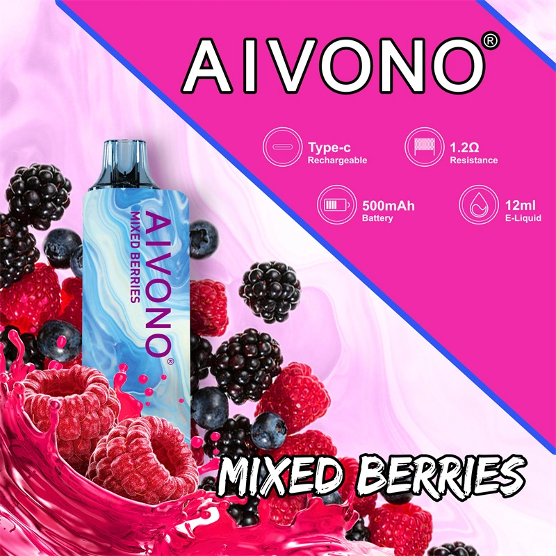 Aivono Aim Gun 7000 Puffs Vape Disposable Wholesale Electronic Cigarettes Puff 7k 0% 2% 3% 5% 12ml Pod 1.2ΩMesh Coil 500mah Rechargeable Battery Pen